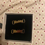 Lateefah Personalized Name Shoe-buckle High Stainless Steel Jewelry