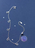 925 Sterling Silver Star Anklet GTLS713