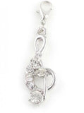 20PCS Music Note Pendant Charms for Floating Locket (Gold/Silver)