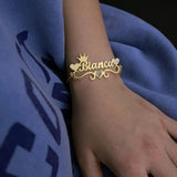 Name Bracelet,Cuban Chain Bracelet,Custom Name Bracelet,Nameplate Bracelet