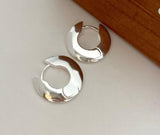 Korea S925 Sterling Silver Geometric Multi-layer Stud Earrings Women's Ins Style