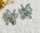 Bow Crystal Diamond Zircon Earrings