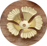 100 PCS 17x4mm Brass Flowers Base Filigree Bead Caps DIY Jewelry Making