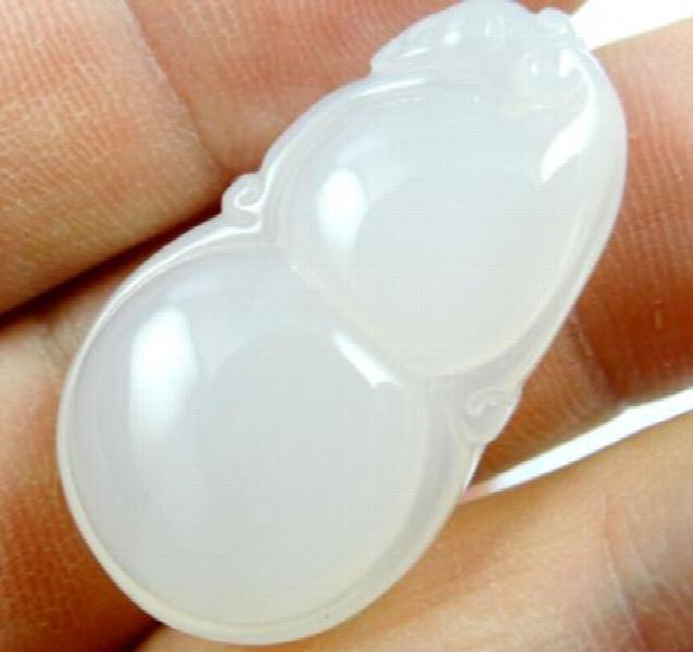 Natural Stone Gourd Pendant for Jewelry Making 3Pcs