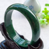 Natural Burmese Jadeite Dark Green Bracelet 54-64mm