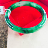 Natural Ice Green Jadeite Bracelet 54-62mm Female Princess Gift