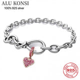 S925 Silver Snake Chain Bracelet for Charms