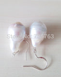 Baroque Cultured Pearl Earrings 12*15mm