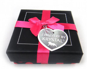 Fuchsia Dot Ribbon Bowknot Bracelet Bangle Box - Holiday Gift Box