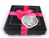 Fuchsia Dot Ribbon Bowknot Bracelet Bangle Box - Holiday Gift Box