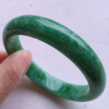 Natural Burmese Jadeite Light Green 54-62mm Bracelet Princess Jewelry