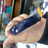 Dumortierite Stone Beads Bracelet Natural Gemstone Bangle for Women