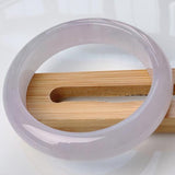 Natural Burmese Jadeite Light Purple 54-62mm Bracelet Princess Jewelry