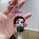 Kimetsu no Yaiba Anime Acrylic Key Chains - Cartoon Keyring Pendant