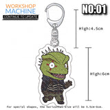 Dorohedoro Keychain Anime Decoration Girl Accessories Firgures Car Resin Gift