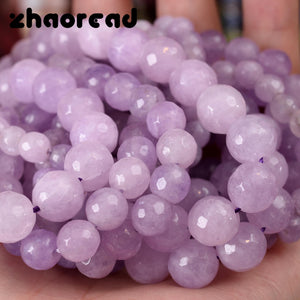 Faceted Lavender Amethysts Stone Beads for Jewelry Making DIY Charms Bracelet