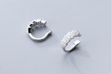 10mm 925 Sterling Silver Clip Earrings Zirconia AAA+ Set (No Pierced) C-G0827