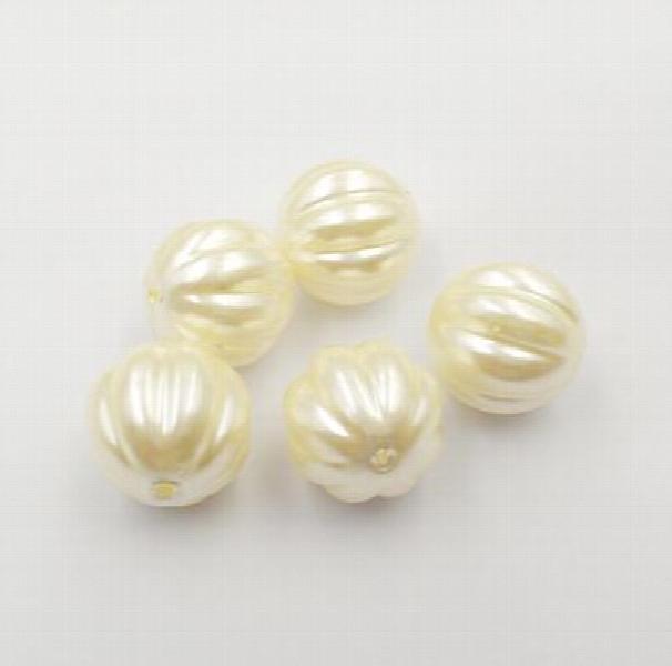 130pcs Chunky Acrylic Pearl Watermelon Beads