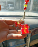 Aramaic Flag Lamassu Ashur Keychain Necklace Gift Decor