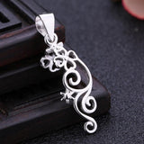 925 Silver Pendant Clasp Semi Mount Pendant Setting