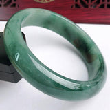 Dark Green Burmese Jadeite Bracelet, Princess Jewelry Gift