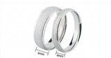 Matte Stainless Steel Couple Rings