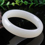 Zheru Jewelry Natural Hetian Jade 54mm-64mm Bracelet Princess