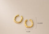925 Sterling Silver Clip-On Cuff Earrings C-G9162