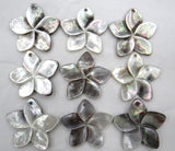 Quartz Crystal Abalone Shell Butterfly Charms Pendant DIY Jewelry Making