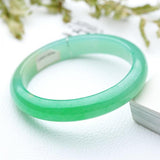 Zheru Jewelry Natural Burmese Emerald Green Bracelet