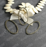 100 pcs Antique Bronze Oval Charms Pendants for DIY Jewelry Making