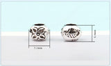 925 Silver Flower Leaf Beads Sterling Silver Jewelry Beads