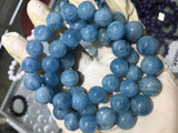 Natural Stone Aquamarine Bracelet Round Beads 8mm 10mm12mm