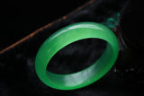 Natural Quartz Rock Jade Ice Dark Green Bangle Emerald Bracelet
