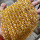 Yellow Citrine Beads 4-12mm DIY Jewelry Making Stone