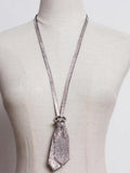Crystal Metal Chain Pendant Necklace All-match Charm Nekclace
