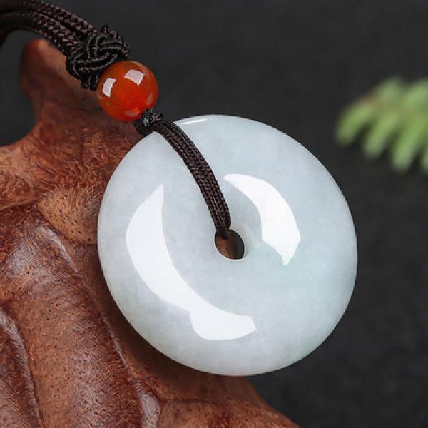 Burmese Jade Flying Dragon Pendant Necklace