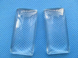 20pcs 19x38mm Rectangle Clear Glass Cabochons for Photos/Cabochons/Art