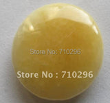 35mm Round Honey Jade Pendants for Stone Jewelry