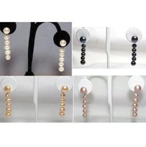 Pearl Dangle Earrings 925 Silver Stud Jewelry