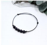 Starry Sky Sandstone Bracelet - Hand-Woven Crystal Thin Hand Rope Anklet