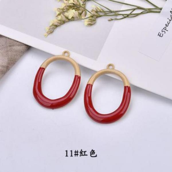 30pcs Alloy Round Shape Charms for DIY Jewelry Accessory