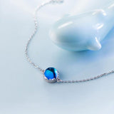 Adjustable Zircon Pendants Bracelet -925 Sterling Silver