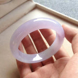Zheru Jewelry Natural Myanmar Jadeite Light Purple Bracelet