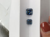 Asscher Cut VVS1 Moissanite 4x4-10x10mm Girdle Loose Gems Dark Vivid