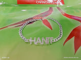 DODOAI Name Bracelet Crystal 9mm Letters Bracelet Women Kids Cuban Chain