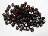 500 Brown 5mm Cube Wood Beads Wooden