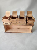 Wooden Jewelry Box, 4-Drawer Organizer, Beads Storage Container
