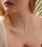 Hangul Name Necklace, Stainless Pendant, Custom Jewelry Gift