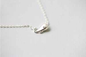 925 Sterling Silver Whale Necklace & Pendant for Women
